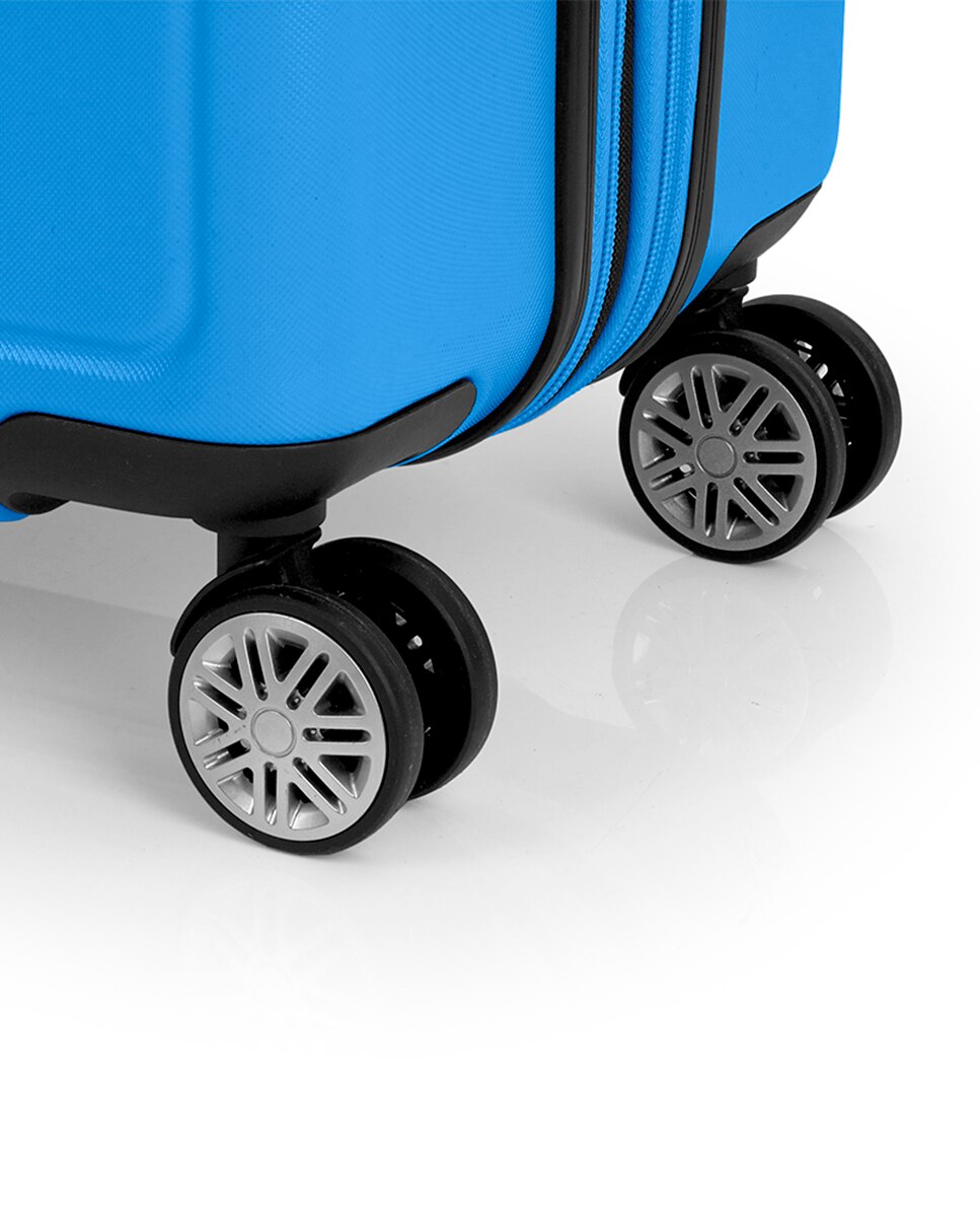 Conjunto de 2 Malas (média e Grande) Expansíveis Future Plus com Capacidade de 176l Azul-claro-5