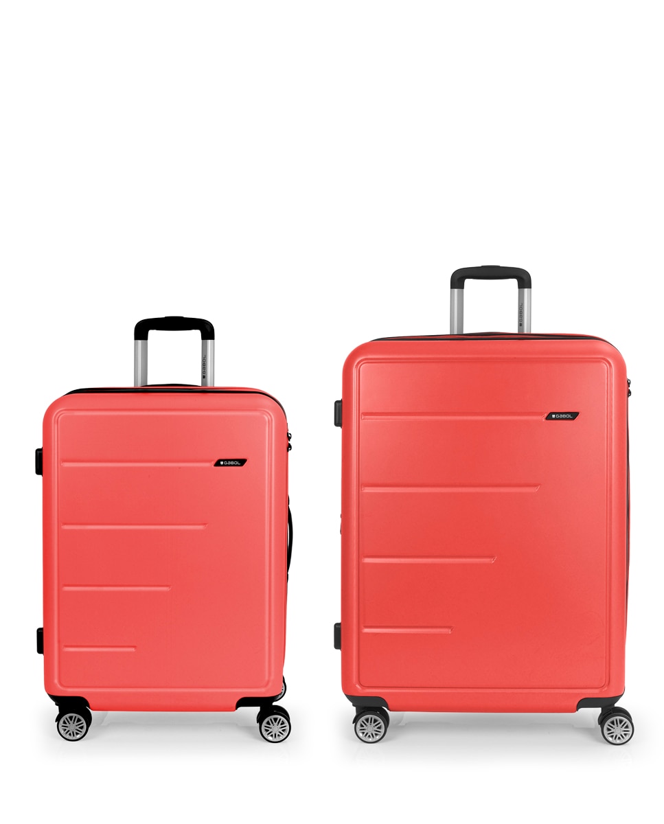 Conjunto de 2 Malas (média e Grande) Expansíveis Future Plus com Capacidade de 176l Coral-1