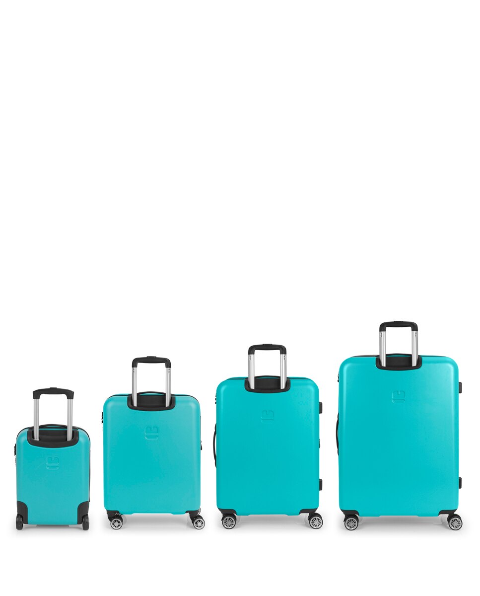 Conjunto de Malas Future Plus (bagagem de Mão, Cabine, Média e Grande) com Capacidade Até 240 L Turquesa-3