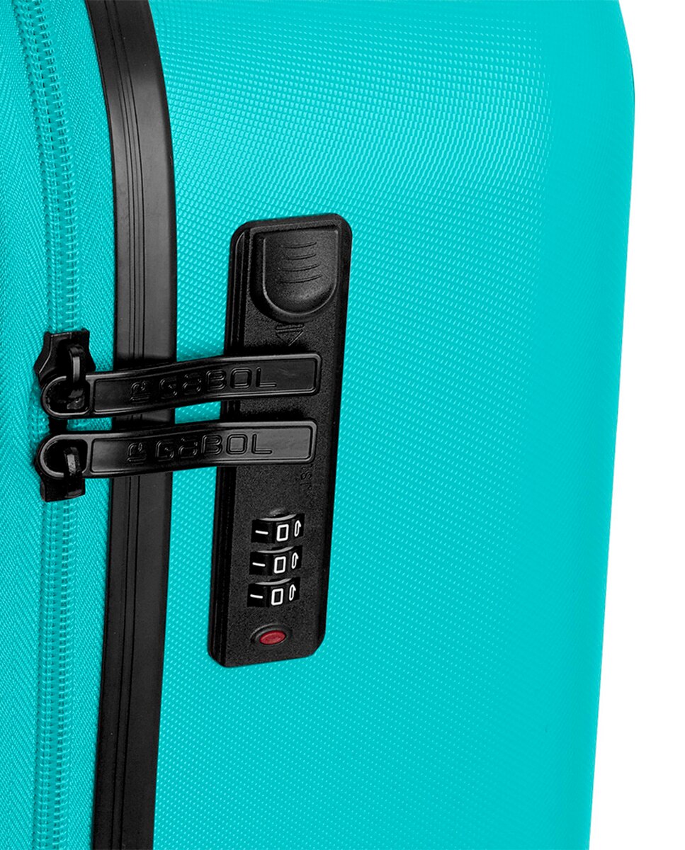 Conjunto de Malas Future Plus (bagagem de Mão, Cabine, Média e Grande) com Capacidade Até 240 L Turquesa-6