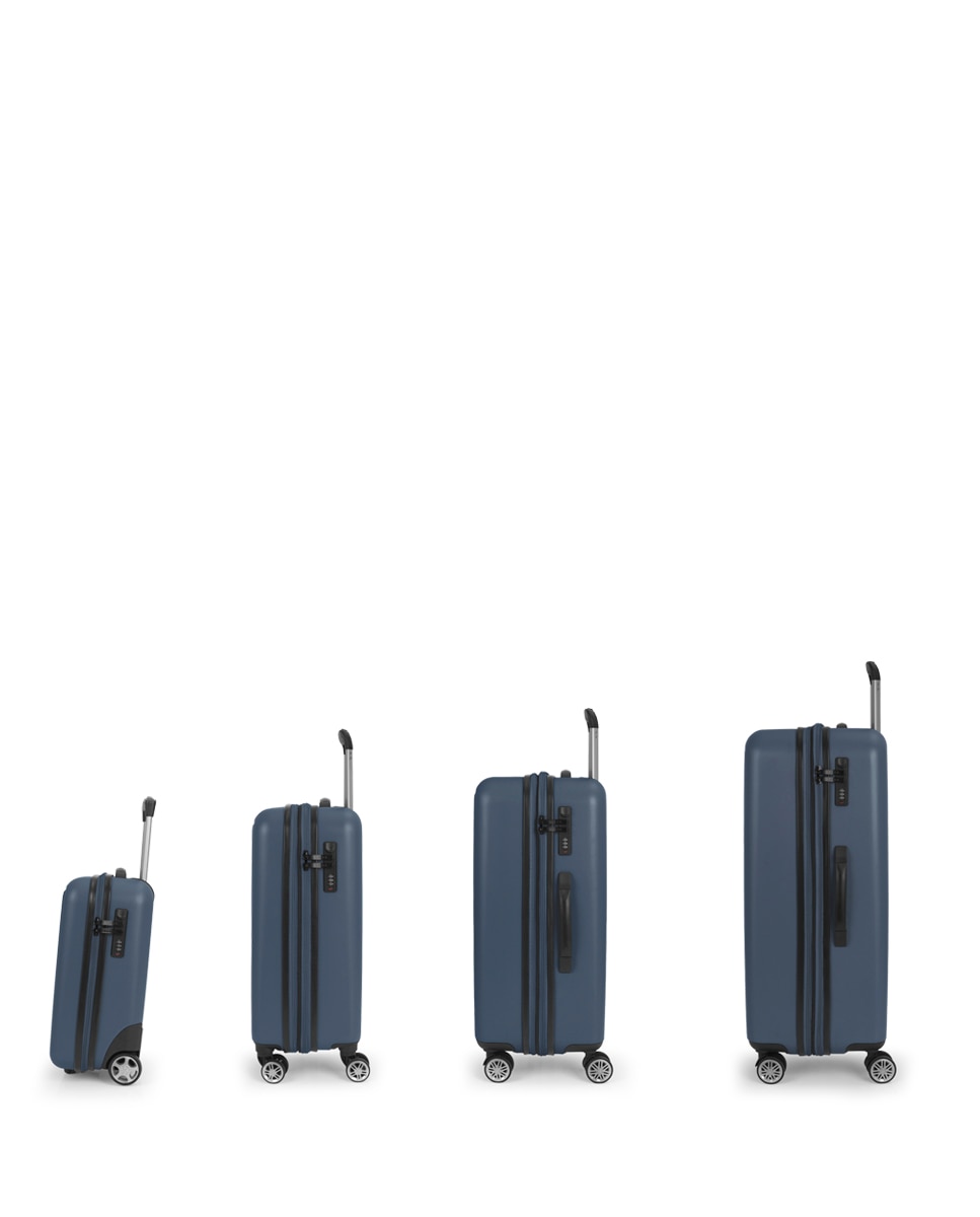 Conjunto de Malas Future Plus (bagagem de Mão, Cabine, Média e Grande) com Capacidade Até 240 L Azul-marinho-2