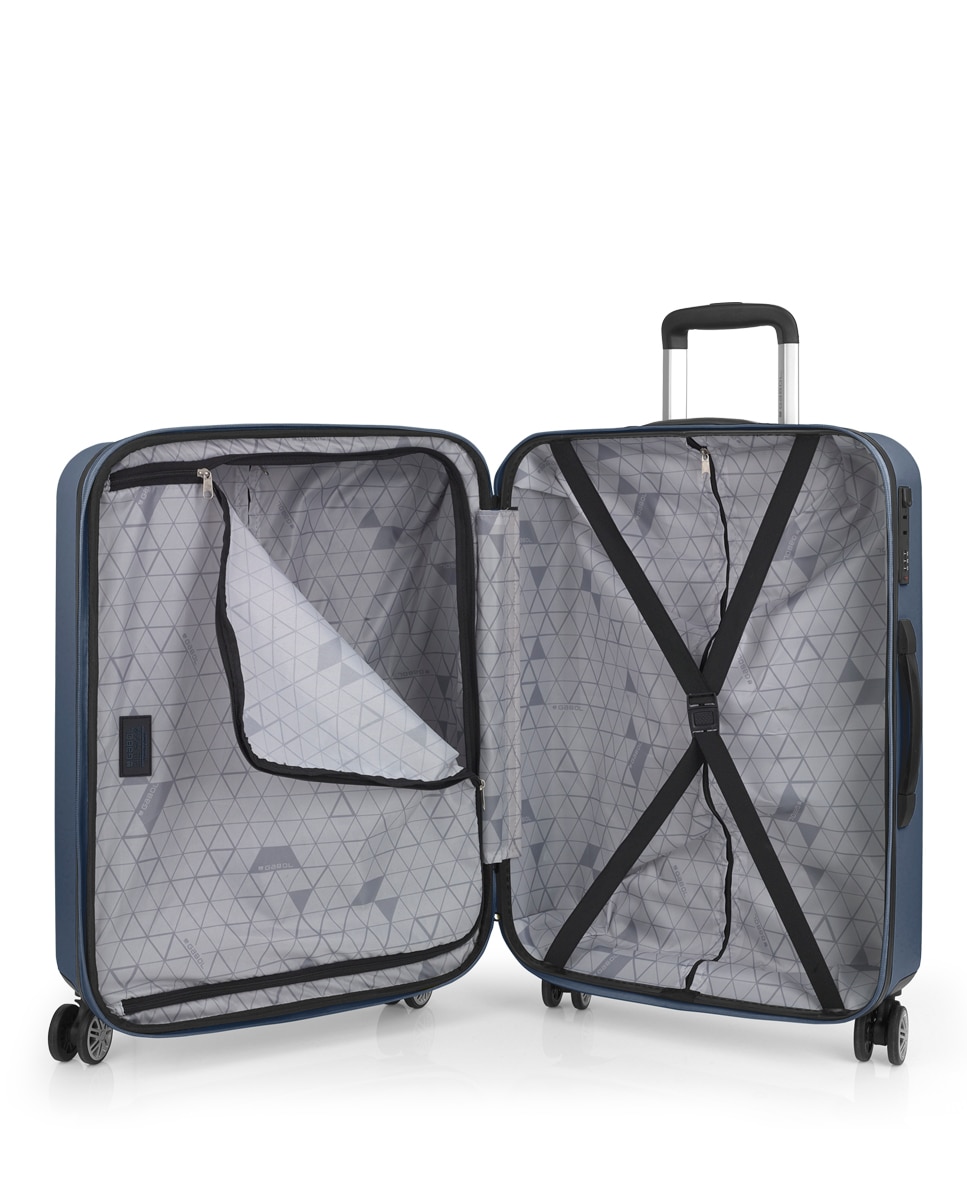 Conjunto de Malas Future Plus (bagagem de Mão, Cabine, Média e Grande) com Capacidade Até 240 L Azul-marinho-5