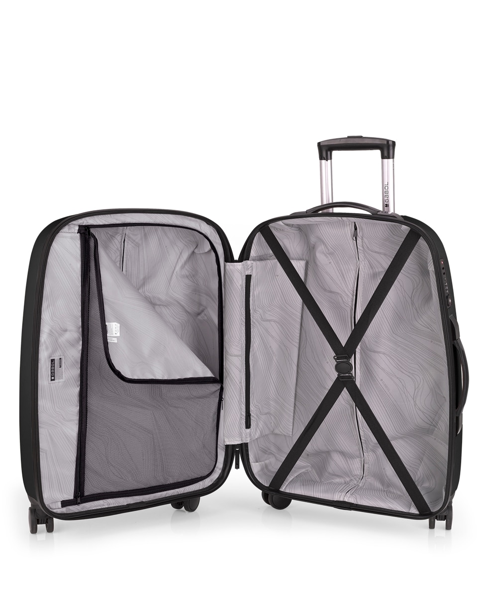 Mala Média Expandível Paradise Xp Rígida com Capacidade de 70 L Preto-4