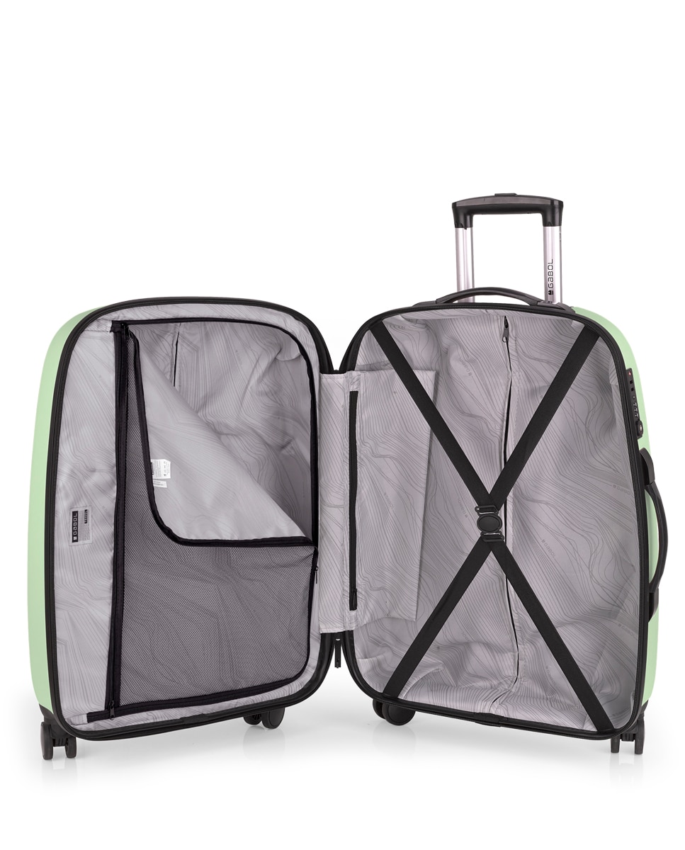 Mala Média Expandível Paradise Xp Rígida com Capacidade de 70 L Verde Água-4