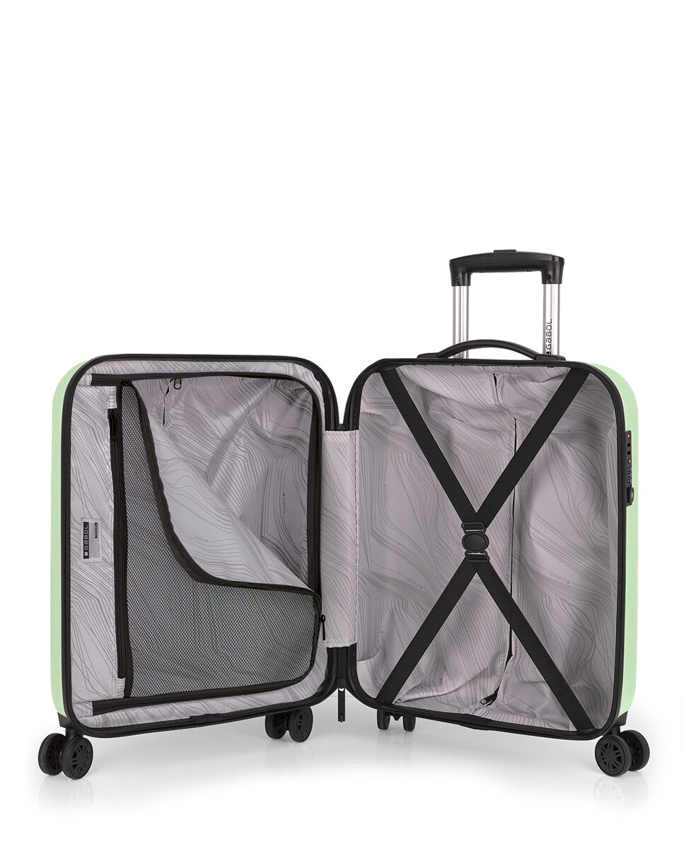 Conjunto de Malas (cabine, Média e Grande) Expansíveis e Necessaire Paradise Xp Rígidas com Capacidade Até 217 L Verde Água-5