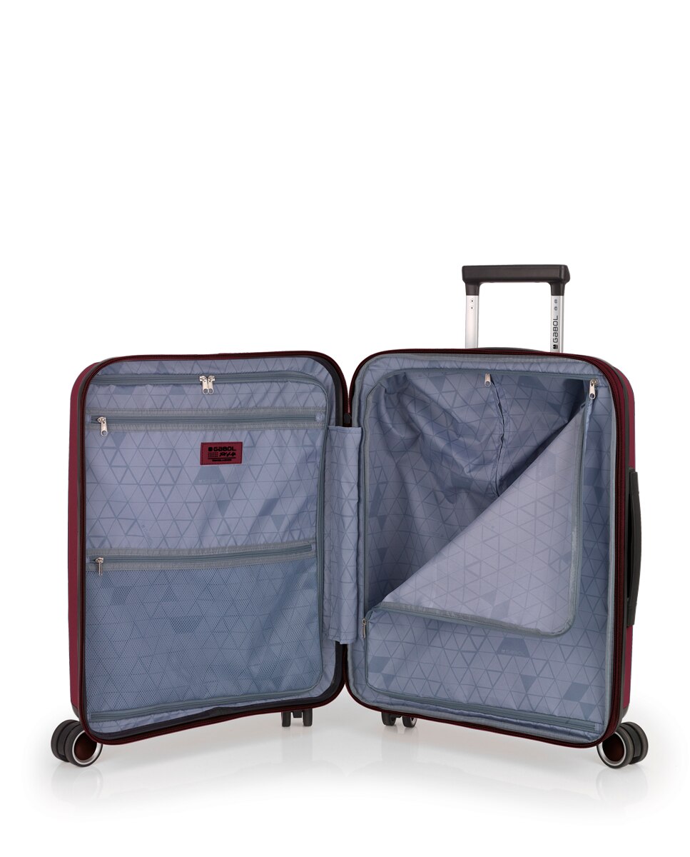 Mala de Cabine Expandível Brooklyn Rígida com Capacidade Até 42,5 L Bordeaux-5