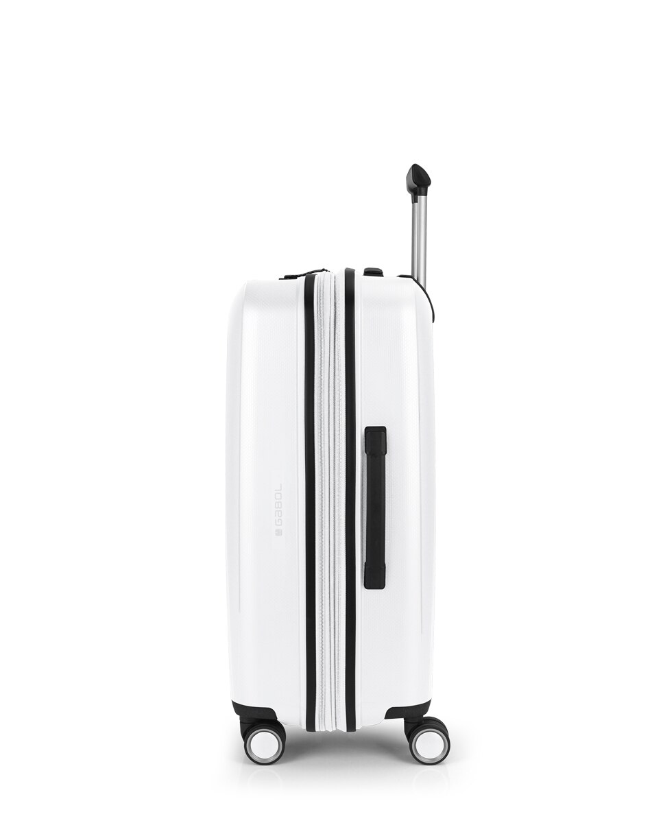 Mala Média Expandível Brooklyn Rígida com Capacidade Até 70 L Branco-2