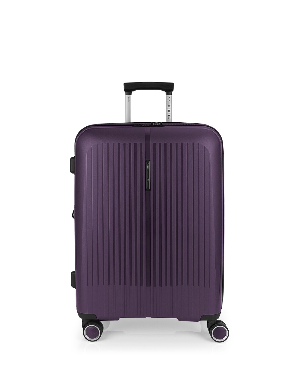 Mala Média Expansível Brooklyn Rígida com Capacidade Até 70 L Roxo-1