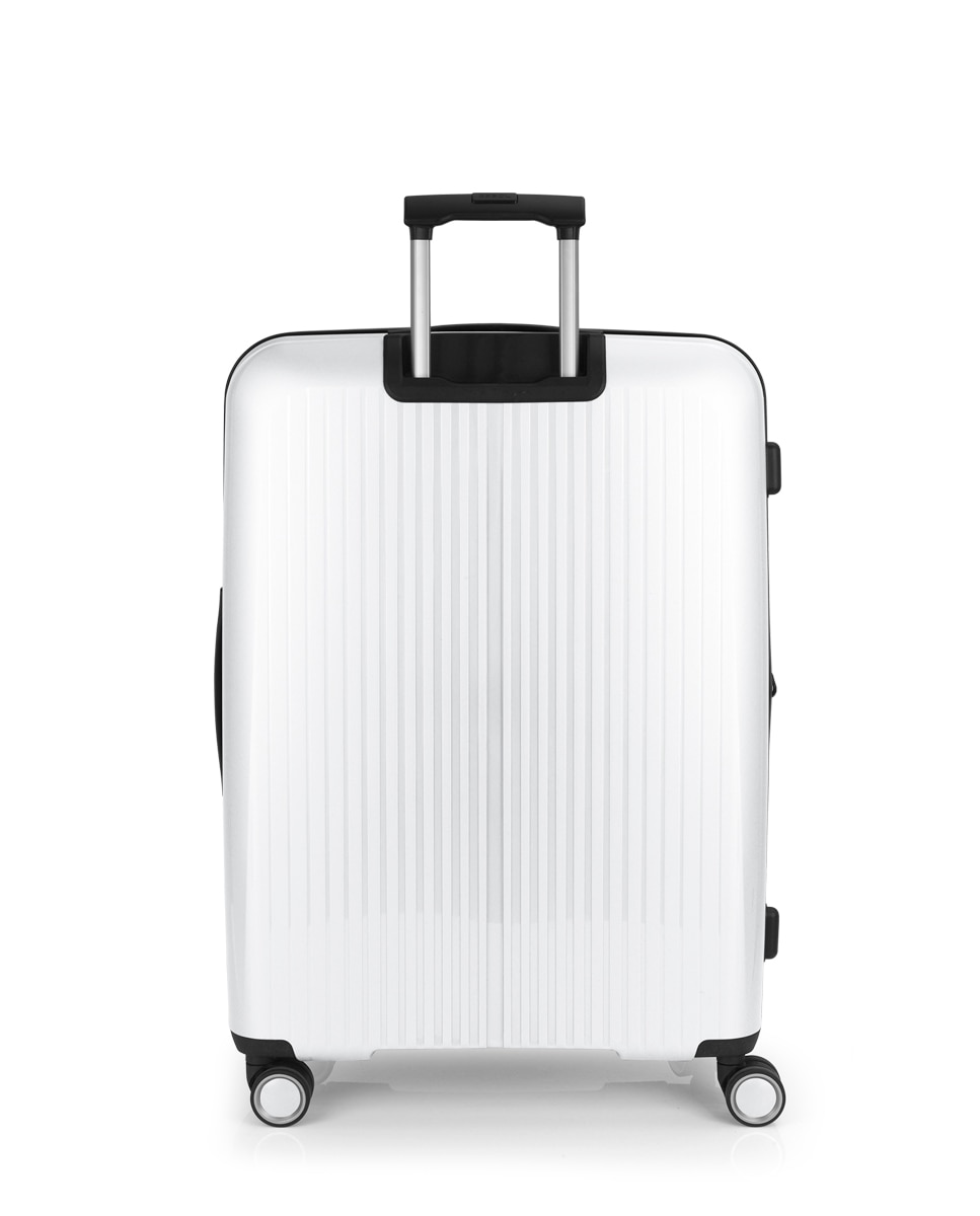 Mala Grande Expandível Brooklyn Rígida com Capacidade Até 109 L Branco-3