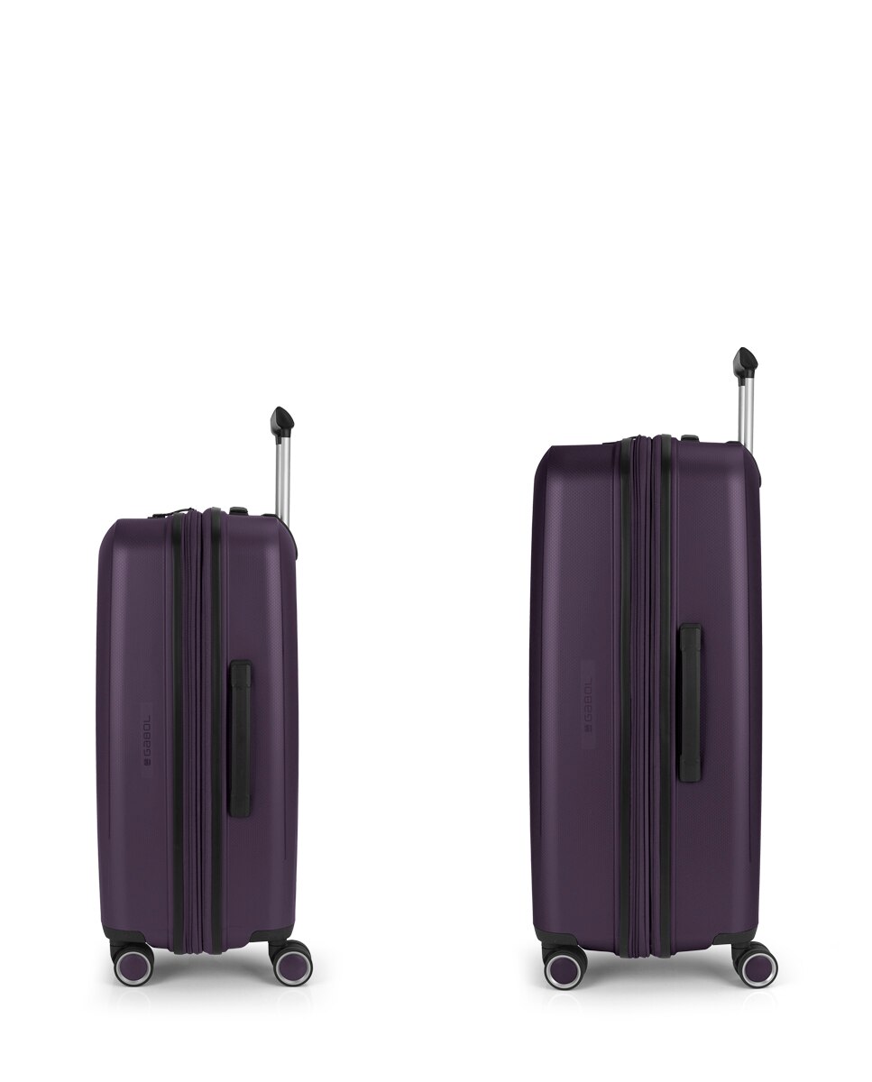 Conjunto de Malas (média e Grande) Expansíveis Brooklyn Rígidas com Capacidade Até 179 L Roxo-2