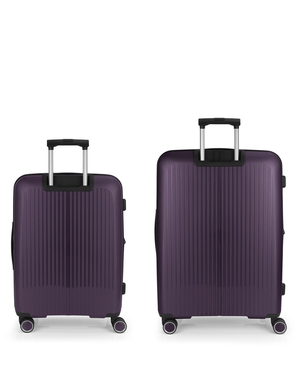 Conjunto de Malas (média e Grande) Expansíveis Brooklyn Rígidas com Capacidade Até 179 L Roxo-3