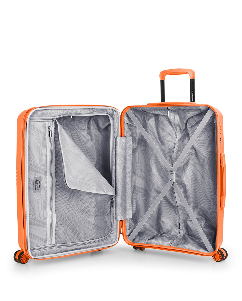 Mala Média Expandível Steady Rígida com Capacidade Até 70,6 L Laranja-4