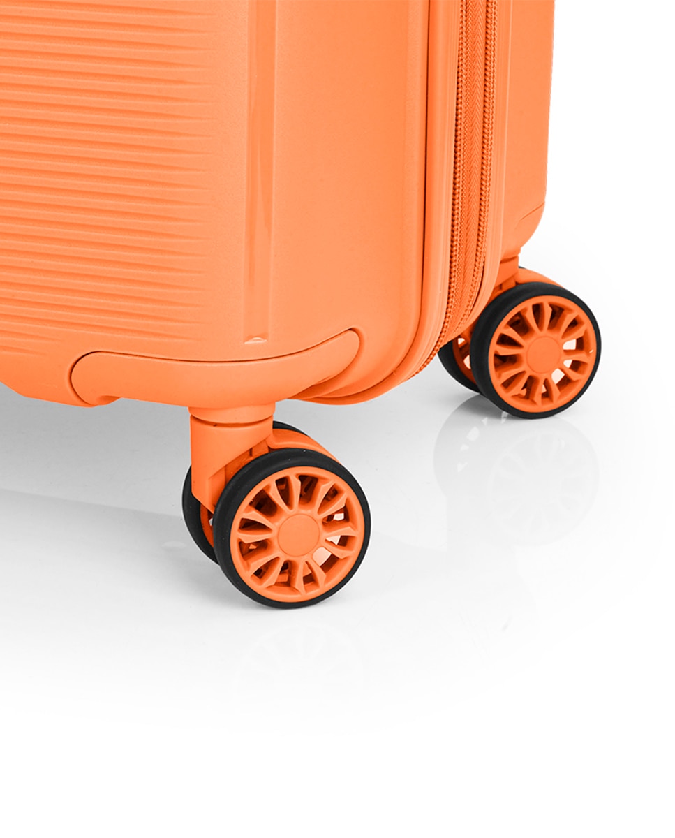 Mala Média Expandível Steady Rígida com Capacidade Até 70,6 L Laranja-5