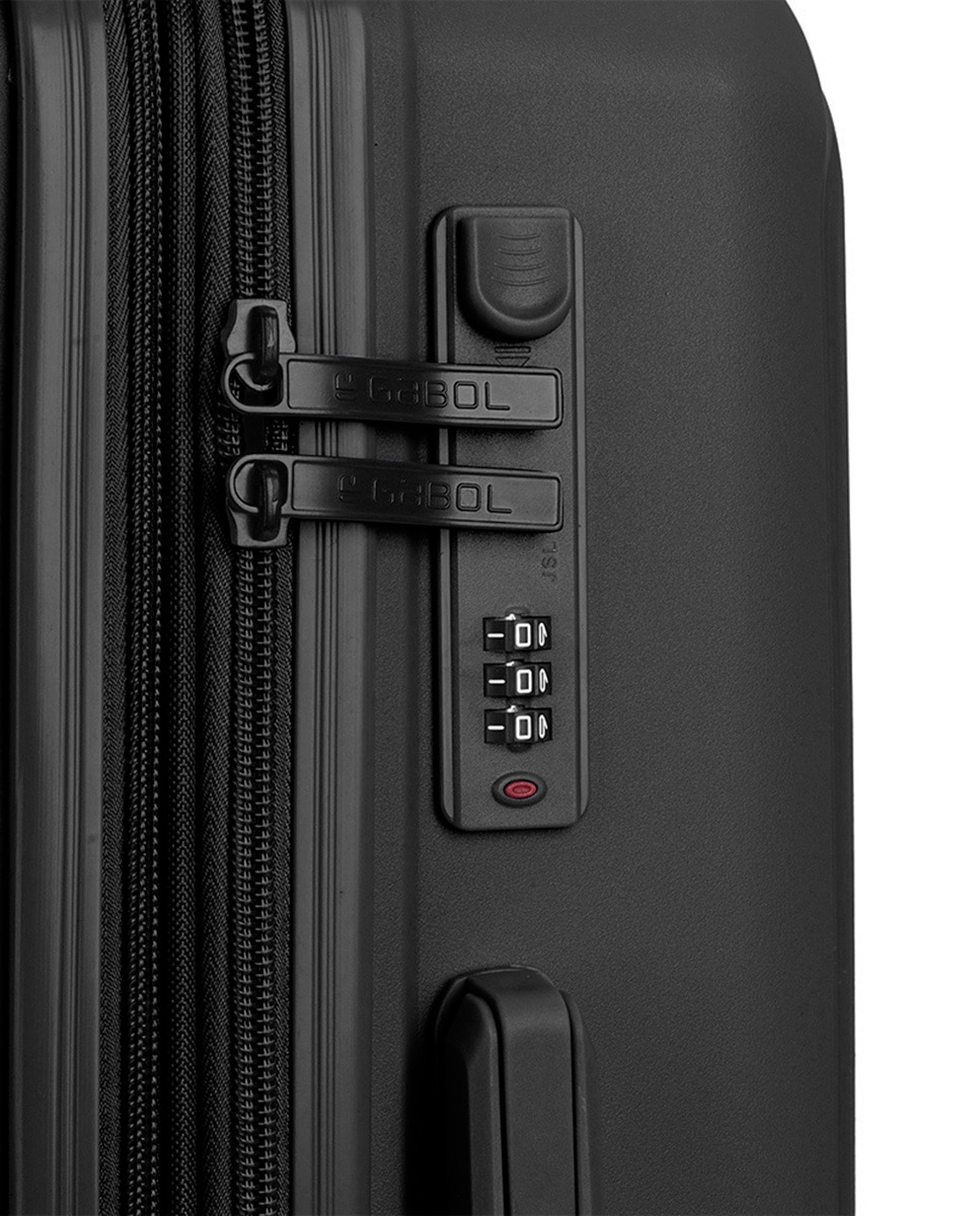 Mala Grande Expansível Steady, com Capacidade de 93,7 L Preto-6