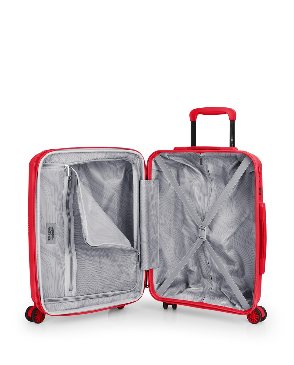Conjunto de Malas Expansíveis (cabine, Média e Grande) Steady, com Capacidade Até 195 L Vermelho-4