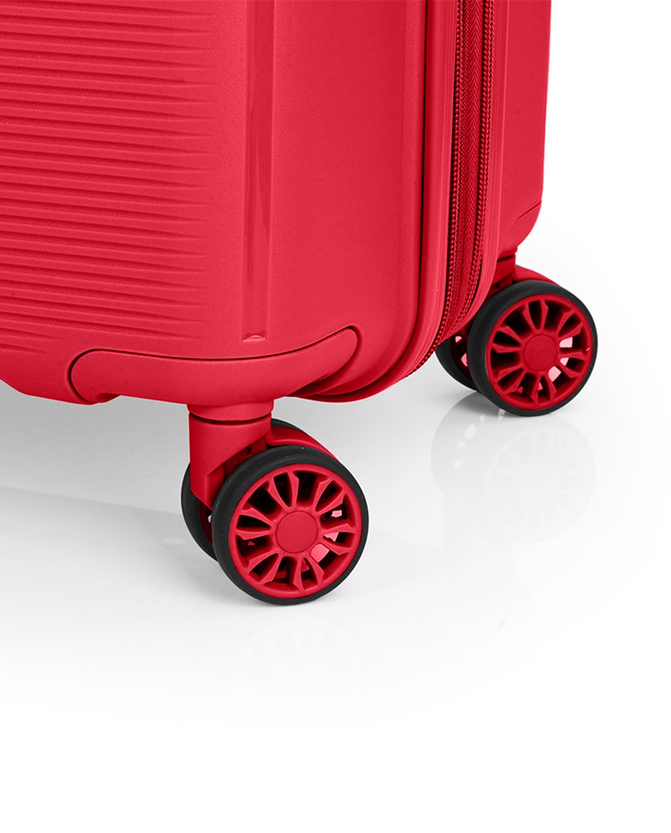 Conjunto de Malas Expansíveis (cabine, Média e Grande) Steady, com Capacidade Até 195 L Vermelho-5