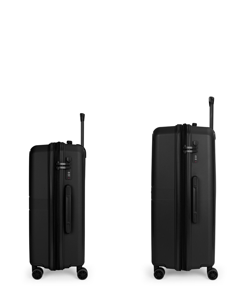 Conjunto de Malas Expansíveis (média e Grande) Steady, com Capacidade Até 157 L Preto-2