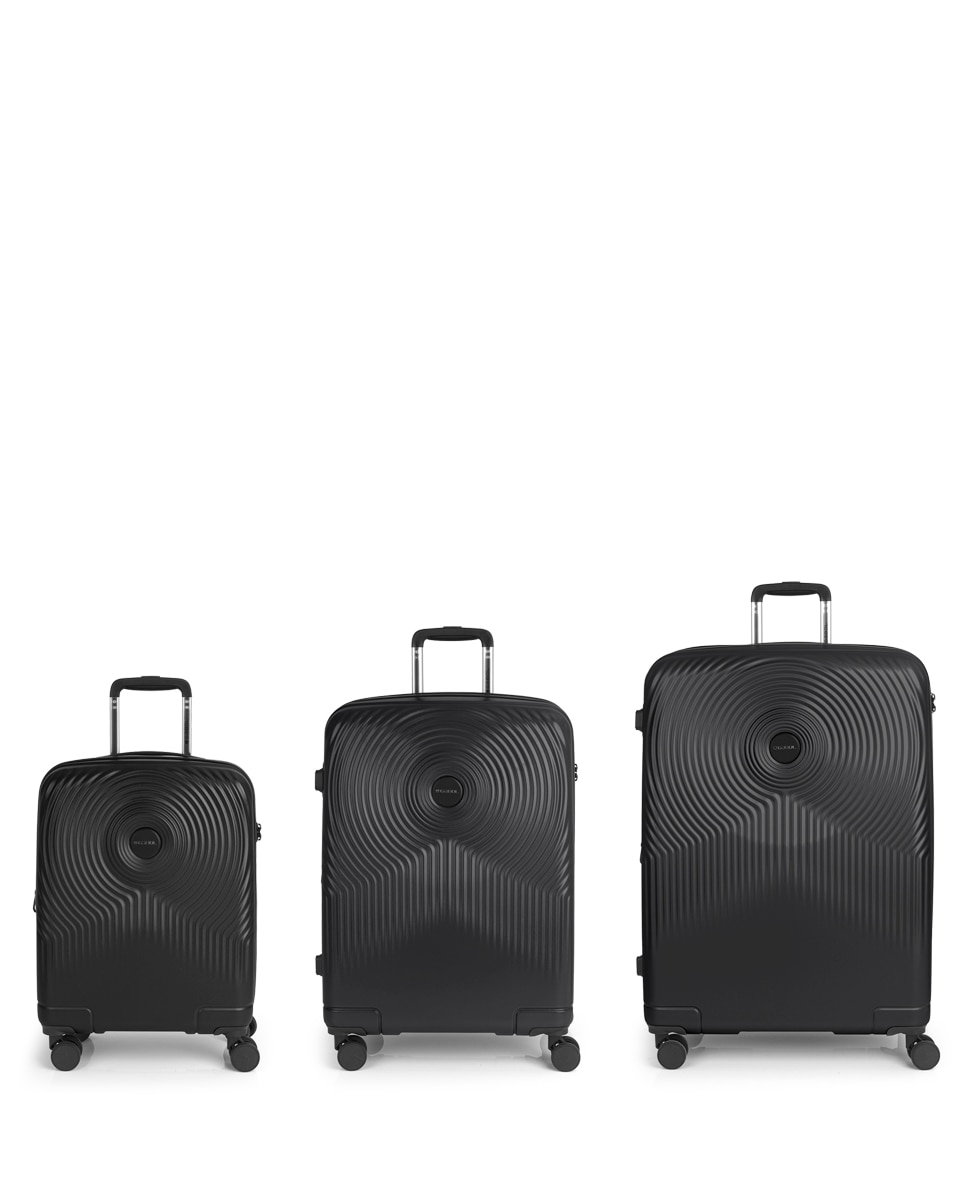 Conjunto de Malas Expansíveis (cabine, Média e Grande) Radar com Capacidade Até 224 L Preto-1