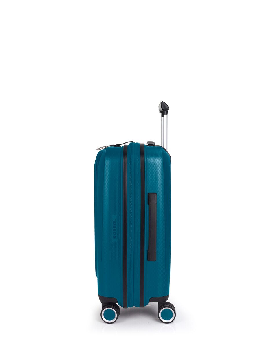Mala de Cabine com Bolso para Portátil Expansível Brooklyn Rígida com Capacidade Até 42,5 L Turquesa-2