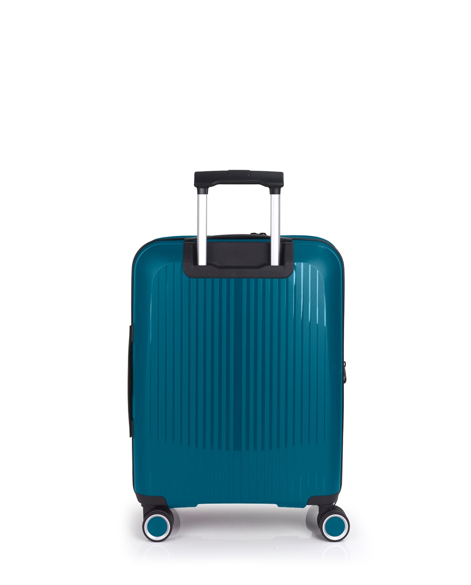 Mala de Cabine com Bolso para Portátil Expansível Brooklyn Rígida com Capacidade Até 42,5 L Turquesa-3