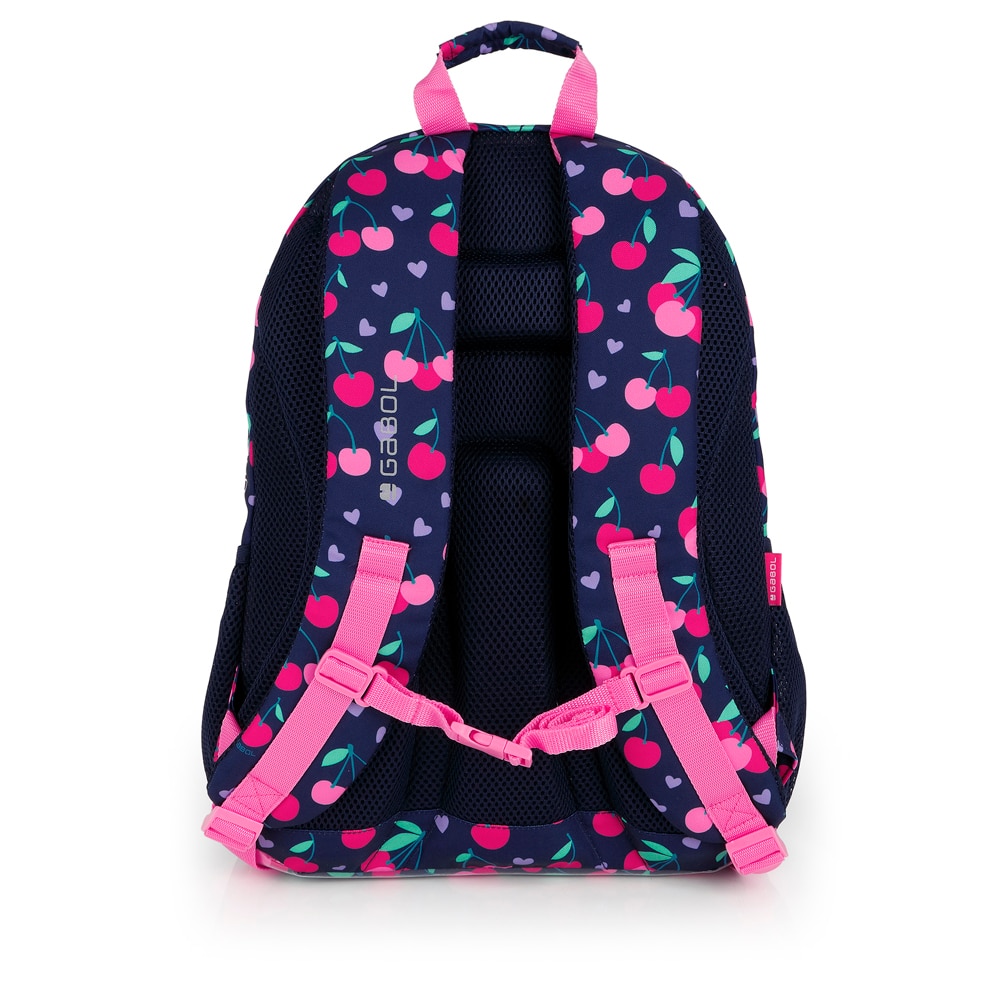 Mochila Três Compartimentos Gabol Sweet de Poliéster Resistente À Água Azul-marinho-3