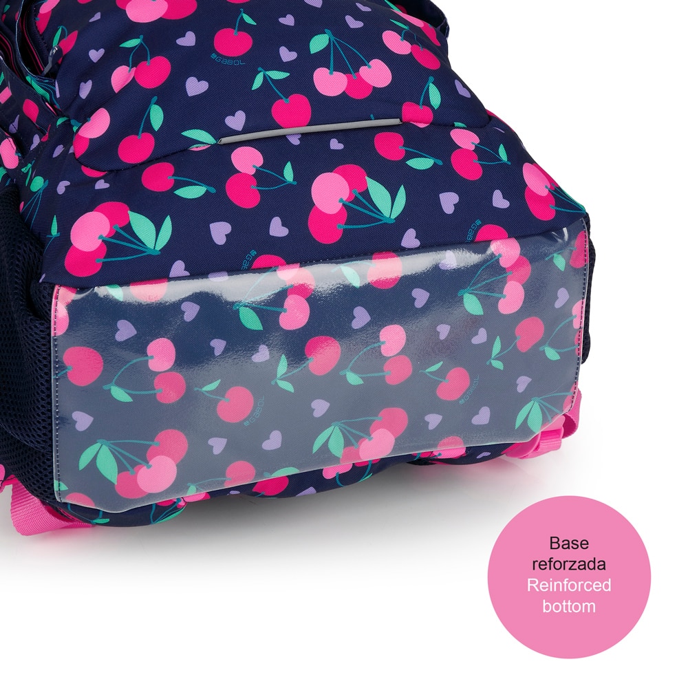 Mochila Três Compartimentos Gabol Sweet de Poliéster Resistente À Água Azul-marinho-5