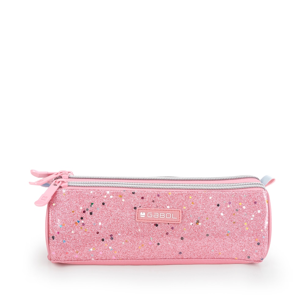 Imagem 0 de Estojo Triplo Gabol Glam de Poliéster e Purpurina