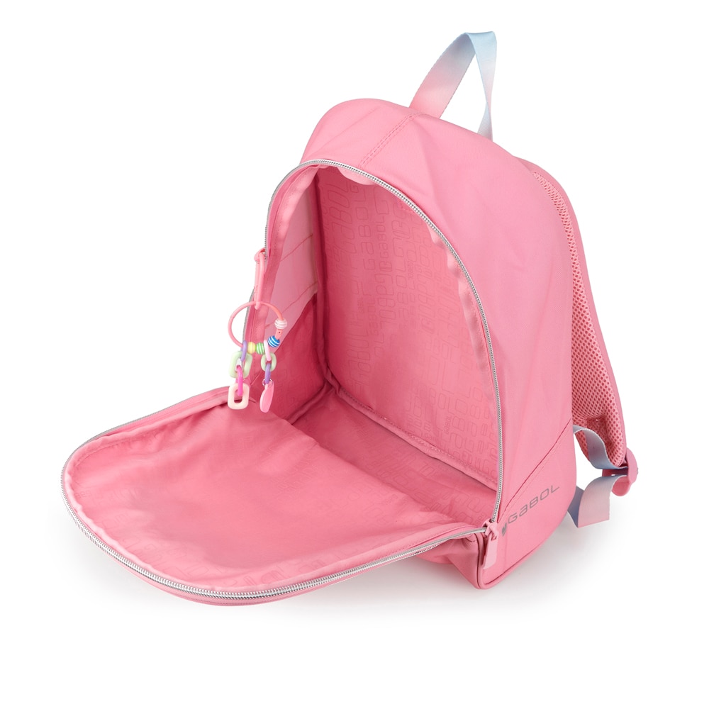 Mochila Pequena Gabol Glam de Poliéster e Purpurina Rosa-4