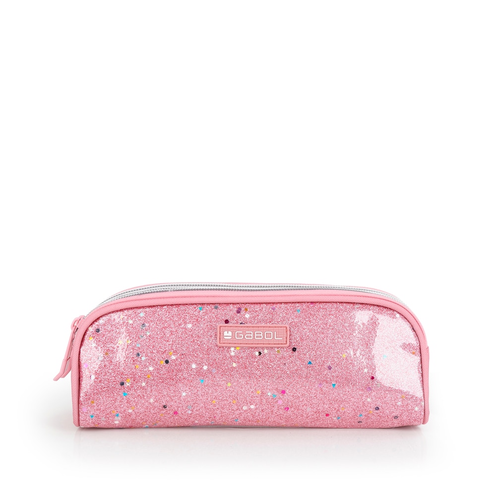 Imagem 0 de Estojo Duplo Gabol Glam de Poliéster e Purpurina