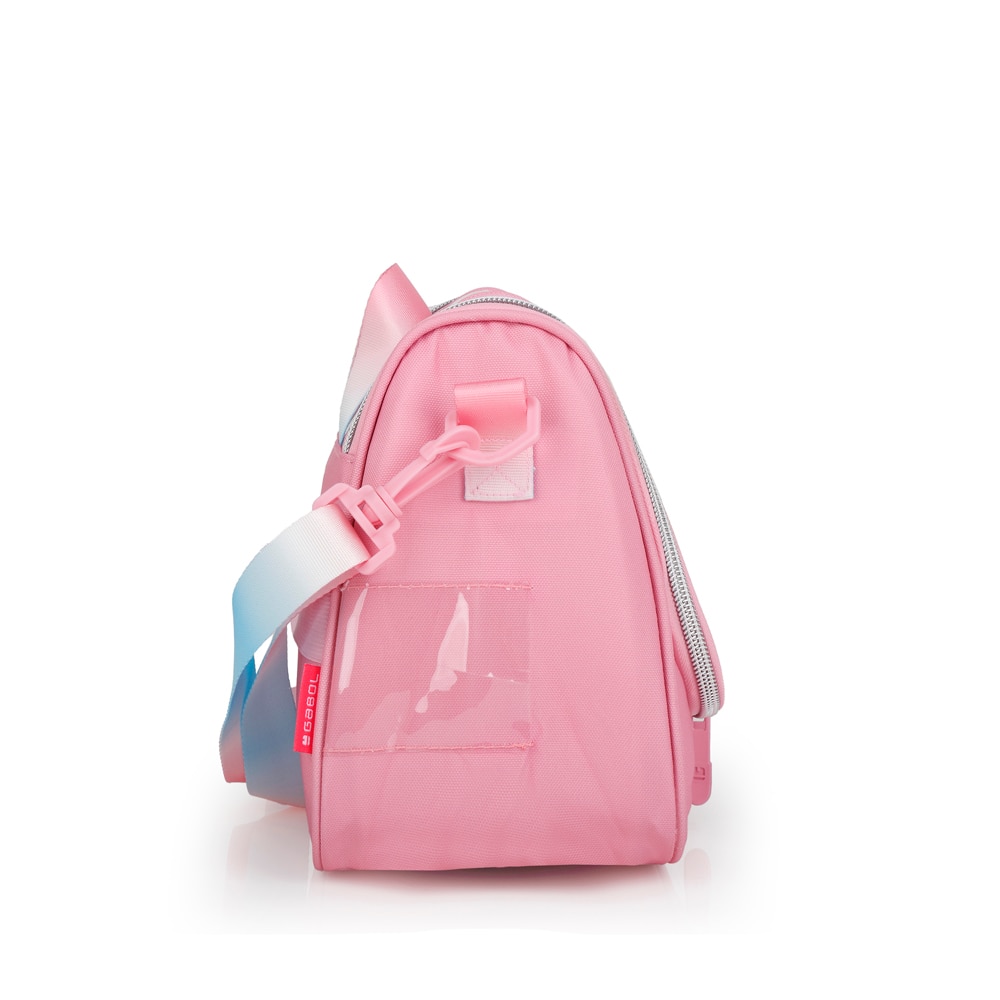 Porta-alimentos Térmico Gabol Glam de Poliéster e Purpurina Rosa-2