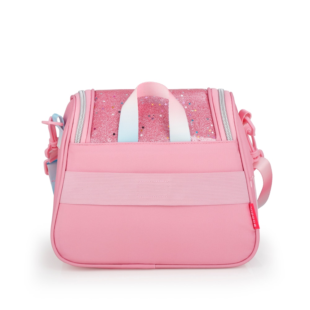 Porta-alimentos Térmico Gabol Glam de Poliéster e Purpurina Rosa-3