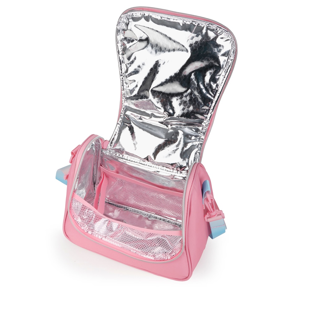 Porta-alimentos Térmico Gabol Glam de Poliéster e Purpurina Rosa-4