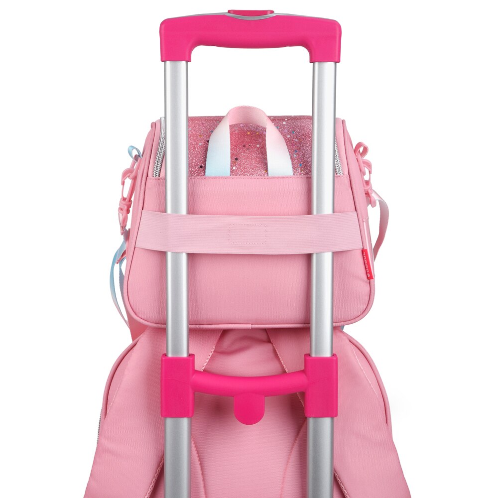 Porta-alimentos Térmico Gabol Glam de Poliéster e Purpurina Rosa-5