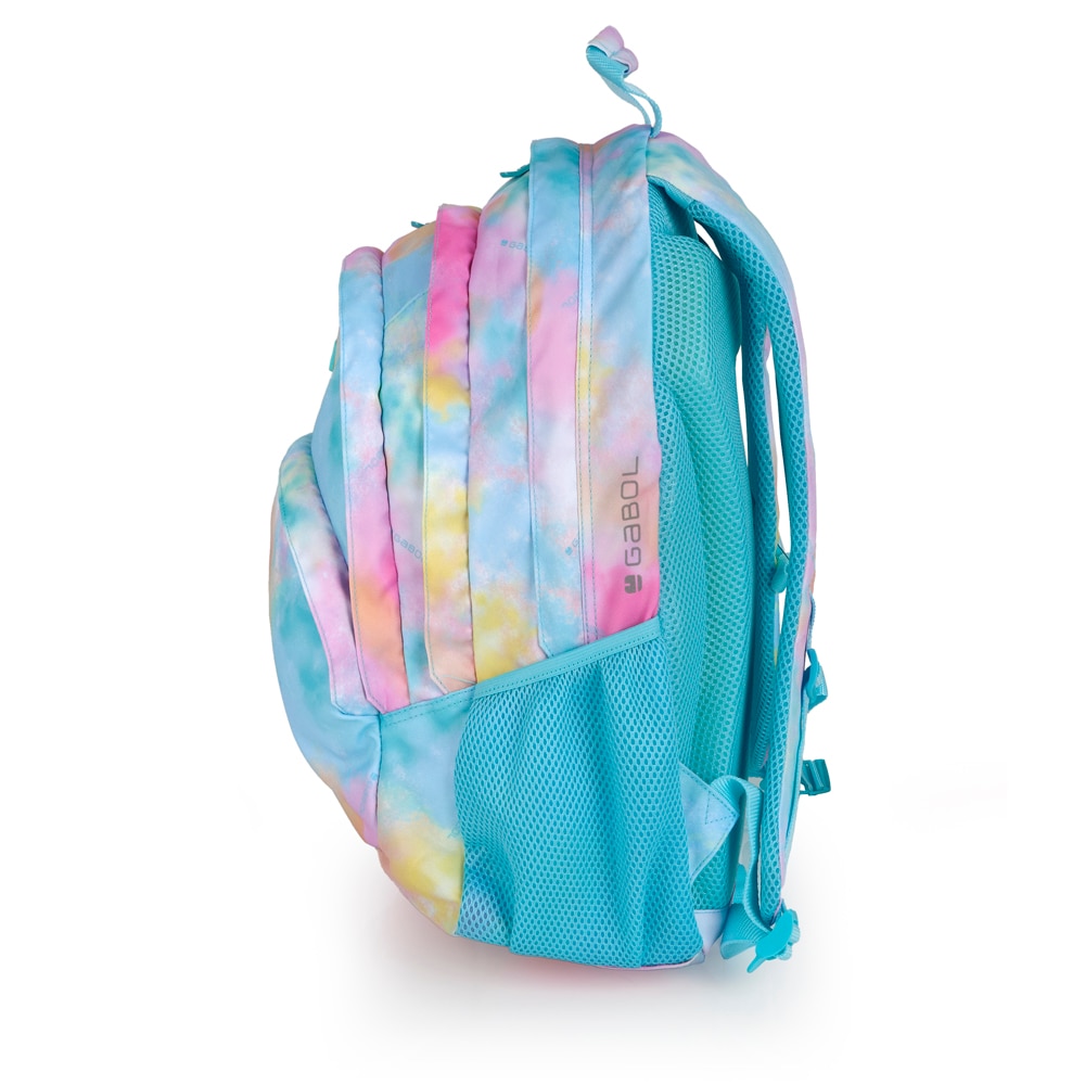 Mochila Três Compartimentos Gabol Mystic de Poliéster Resistente À Água Azul-celeste-2
