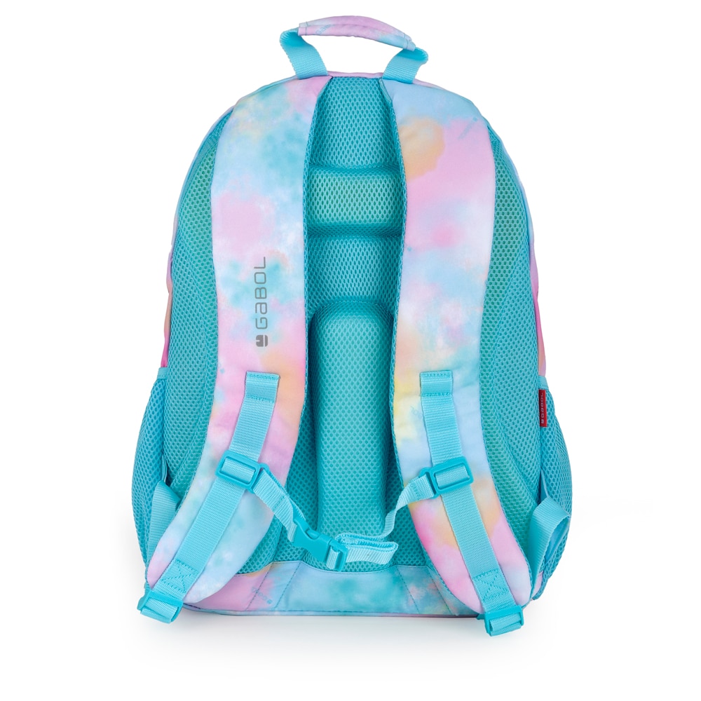 Mochila Três Compartimentos Gabol Mystic de Poliéster Resistente À Água Azul-celeste-3