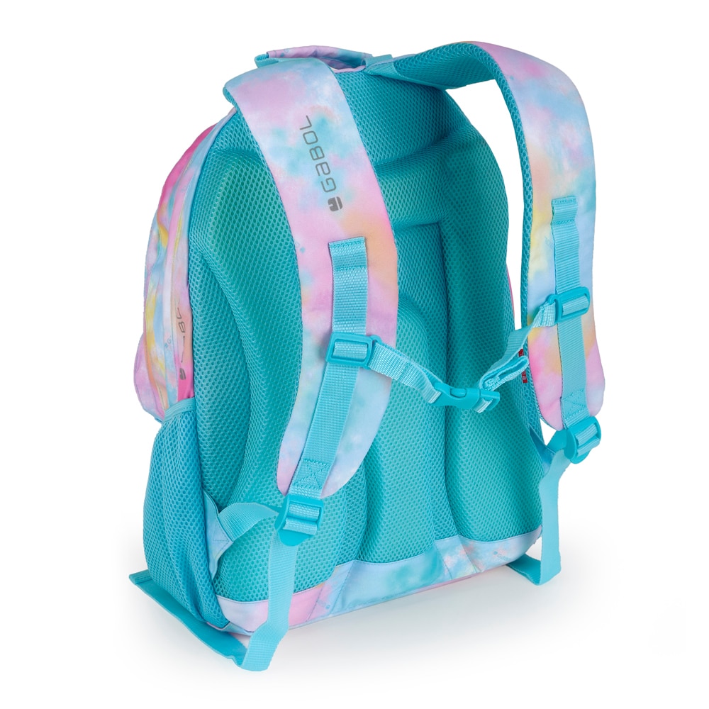 Mochila Três Compartimentos Gabol Mystic de Poliéster Resistente À Água Azul-celeste-5