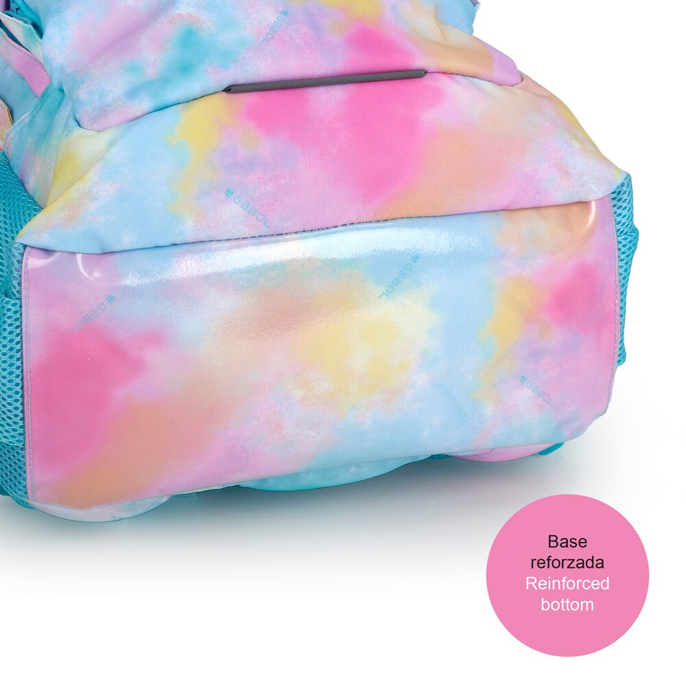 Mochila Três Compartimentos Gabol Mystic de Poliéster Resistente À Água Azul-celeste-6