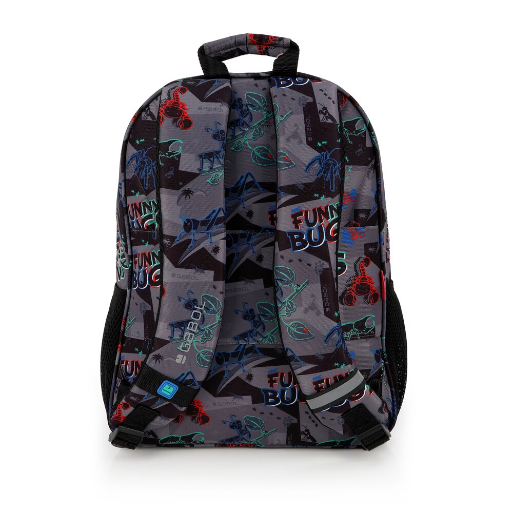 Mochila com Acople a Carro Gabol Bugs de Poliéster Resistente À Água Preto-3