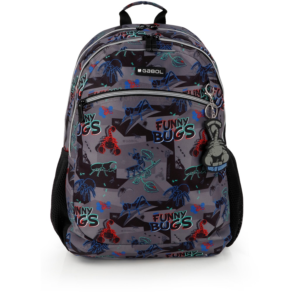 Mochila Adaptável a Carro Gabol Bugs de Poliéster Resistente À Água Preto-1