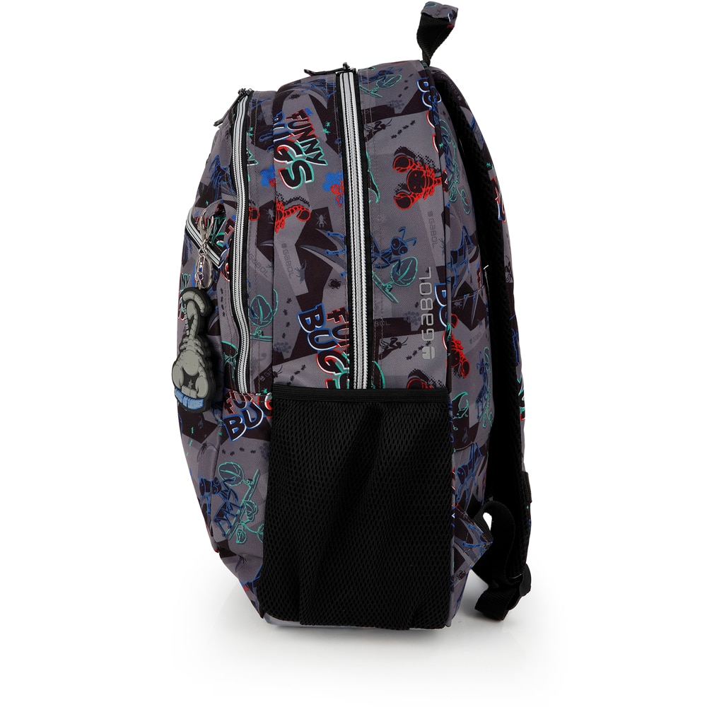 Mochila Adaptável a Carro Gabol Bugs de Poliéster Resistente À Água Preto-2