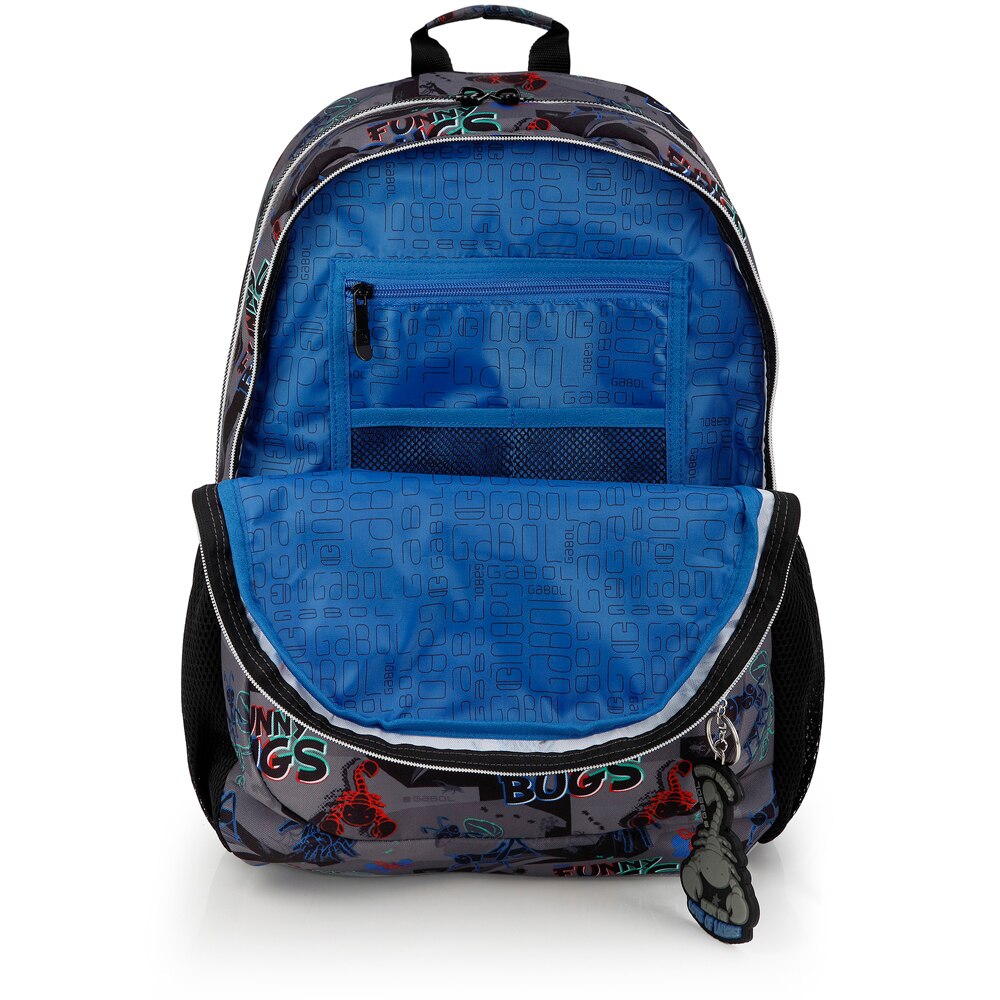 Mochila Adaptável a Carro Gabol Bugs de Poliéster Resistente À Água Preto-4