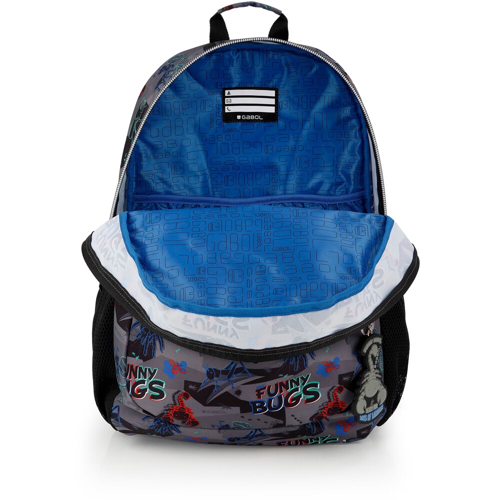 Mochila Adaptável a Carro Gabol Bugs de Poliéster Resistente À Água Preto-5