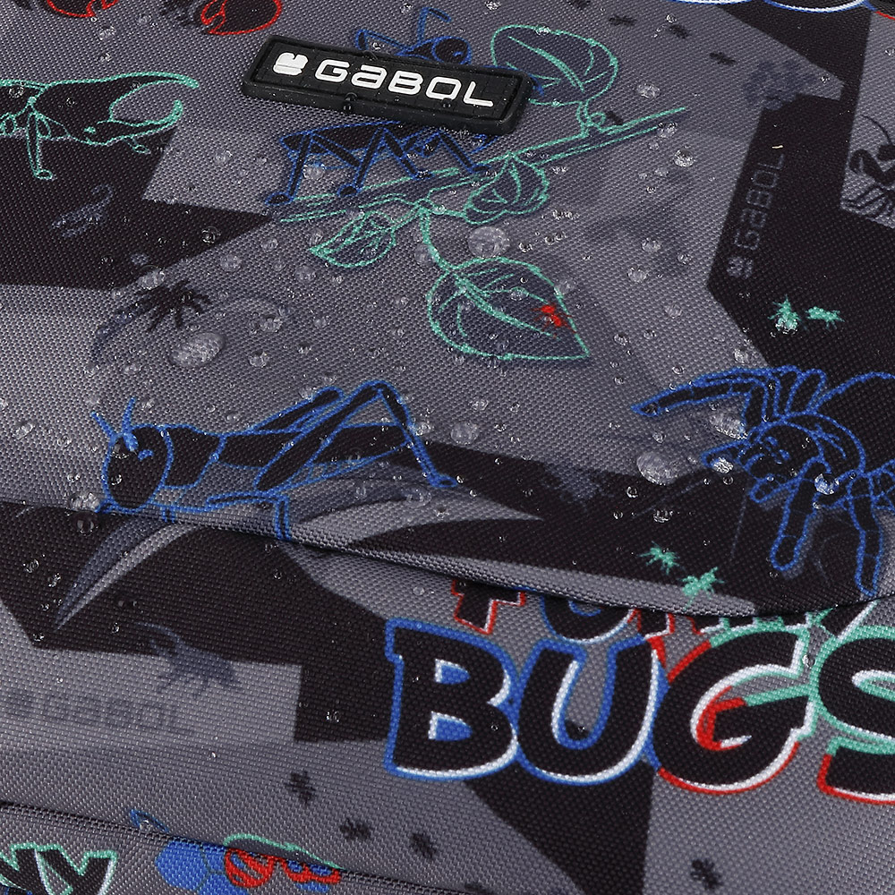 Porta-alimentos Térmico Gabol Bugs de Poliéster Resistente À Água Preto-6