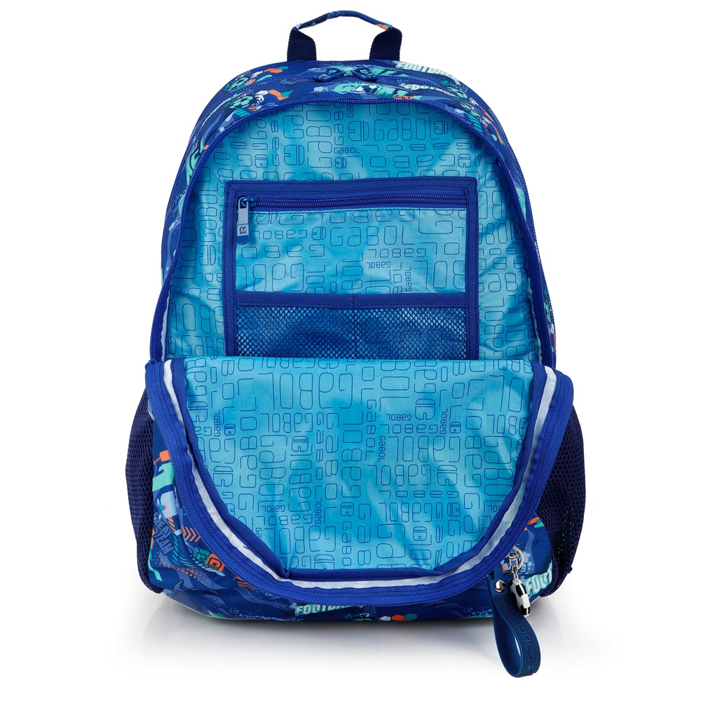 Mochila Adaptável a Carro Gabol Crew de Poliéster Resistente À Água Azul-4