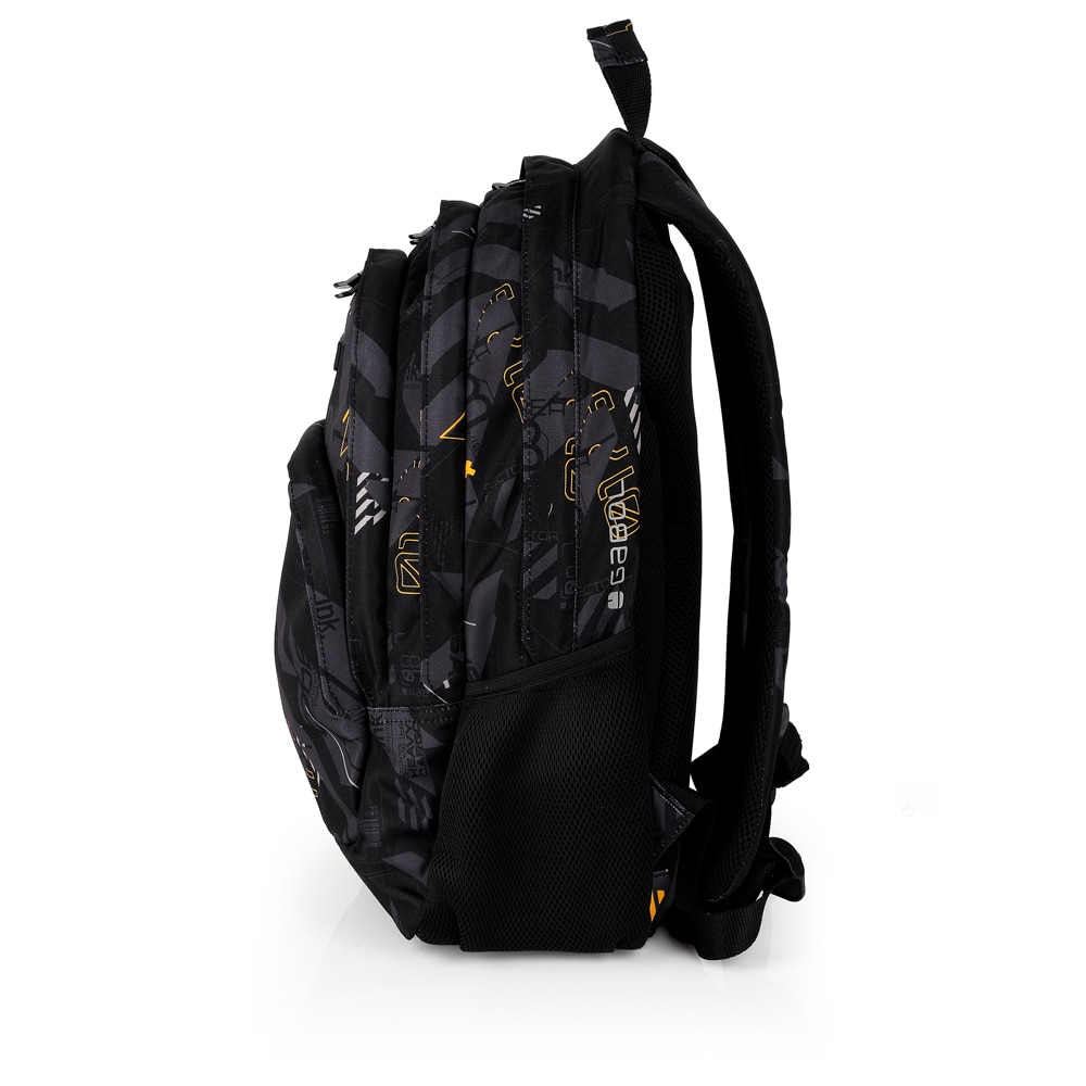 Mochila Três Compartimentos Gabol Byte de Poliéster Resistente À Água Preto-2