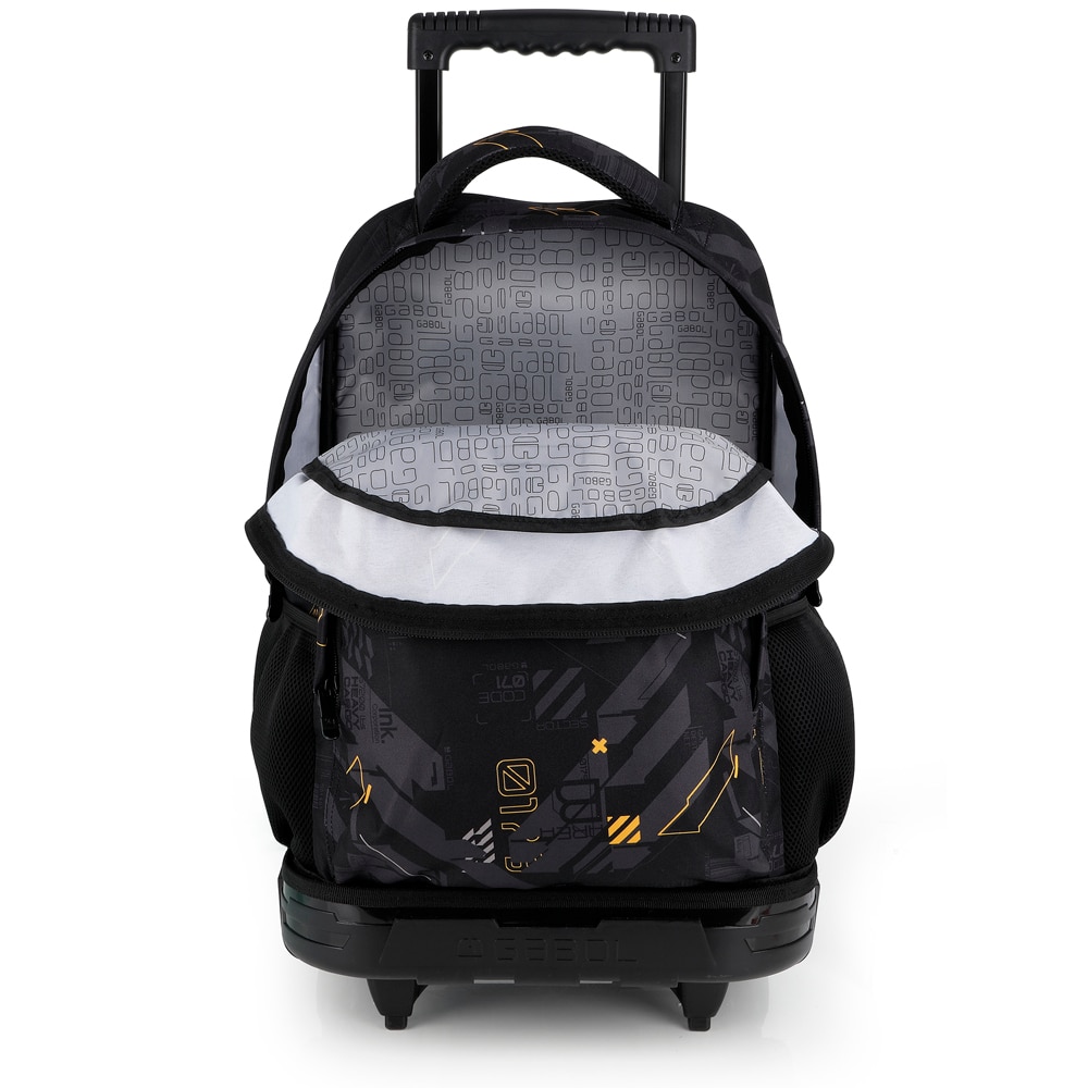 Mochila com Rodas Desmontável Gabol Byte de Poliéster Resistente À Água Preto-4