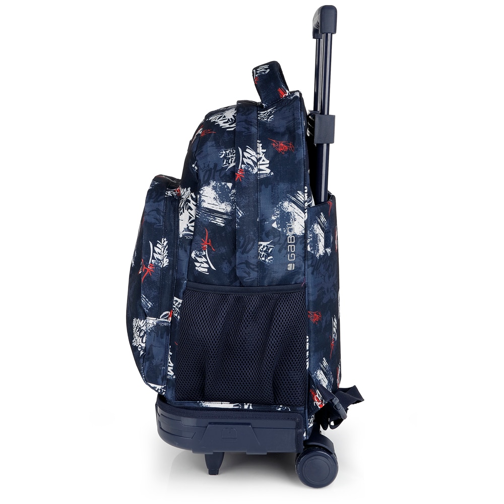 Mochila com Rodas Desmontável Gabol Dash de Poliéster Resistente À Água Azul-marinho-2