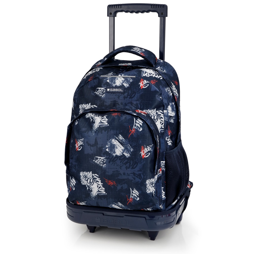 Mochila com Rodas Desmontável Gabol Dash de Poliéster Resistente À Água Azul-marinho-5