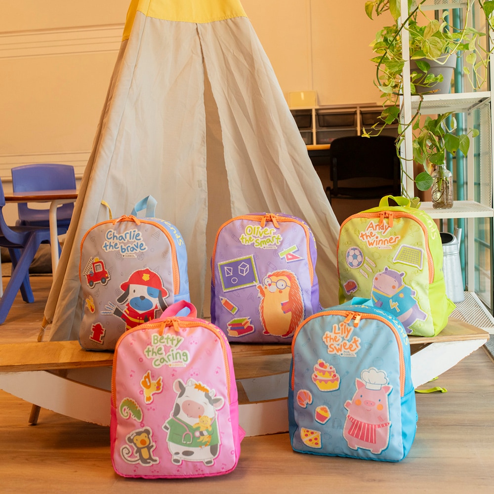 Mochila Infantil Gabol Staff Betty de Poliéster Resistente À Água Rosa-6