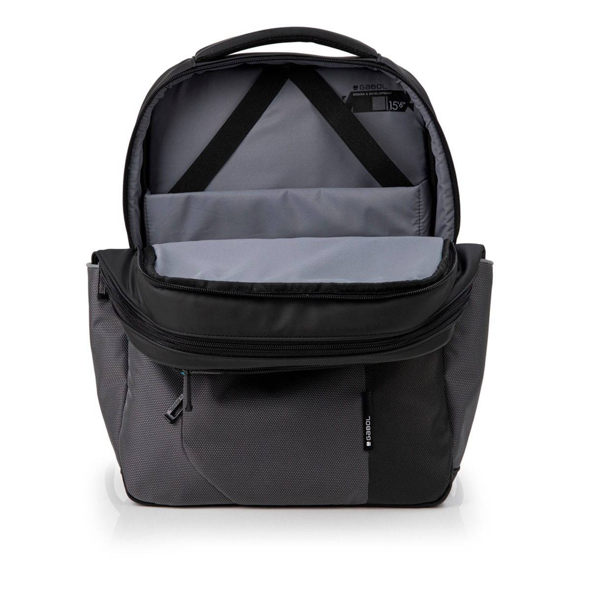 Mochila para Portátil Record 3 Dptos Cinzento-4